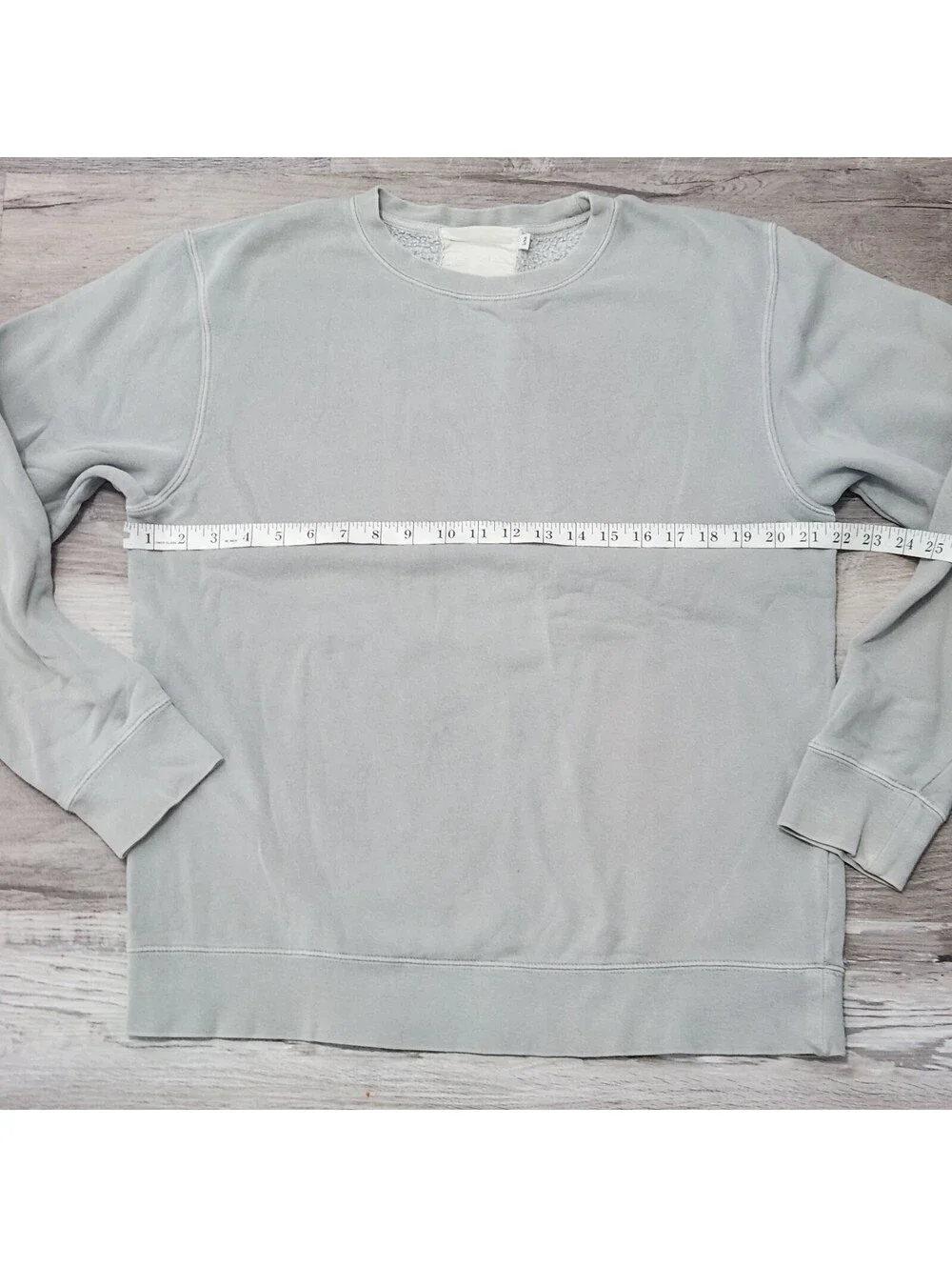 Becasa Crew Neck Small / Medium Mint Green / Grey Sweatshirt